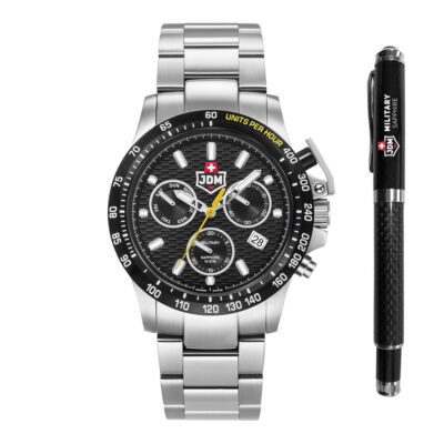 JDM Military Charlie ll JDM-WG017-01 Men's Watch Chronograph Gift Set